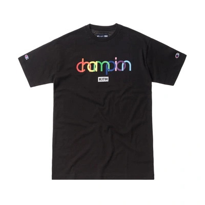 Pre-owned Kith  Champion Double Logo Tee Black