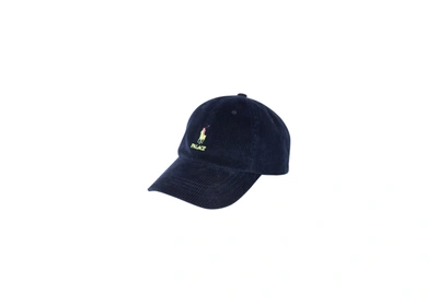 Pre-owned Palace  Ralph Lauren Corduroy Classic Polo Cap Aviator Navy