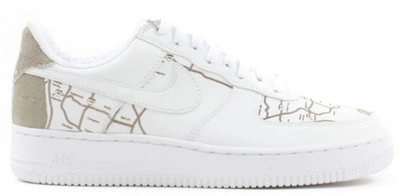 Pre-owned Nike  Air Force 1 Low La Map In White/white