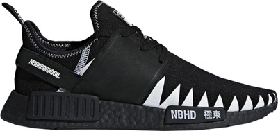 Pre-owned Adidas Originals  Nmd R1 Neighborhood Core Black In Core Black/footwear White/core Black