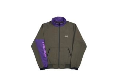 Pre-owned Palace S-layer Track Top Olive/purple | ModeSens 