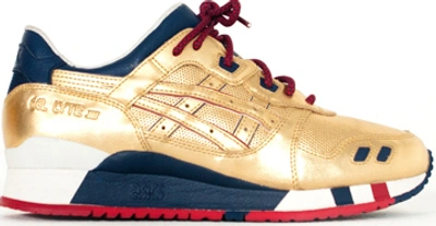 Pre-owned Asics  Gel-lyte Iii Kfe Usa Gold In Gold/gold
