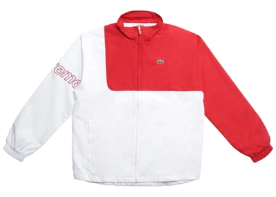 Pre-owned Supreme  Lacoste Track Jacket Red