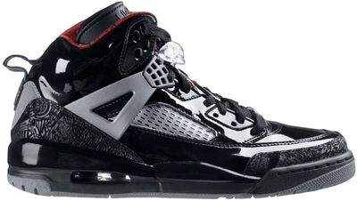 Pre-owned Jordan Spizike Stealth / Black Patent In Black/varsity Red/stealth