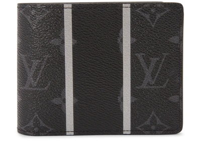 Pre-owned Louis Vuitton  X Fragment Multiple Wallet Monogram Eclipse Black