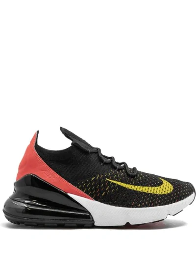 Nike Air Max 270 Flyknit Trainers In Black
