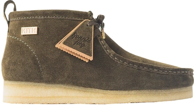 Pre-owned Clarks  Wallabees Ronnie Fieg Forest Green In Olive