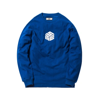 Pre-owned Kith 3-d Set L/s Tee Blue