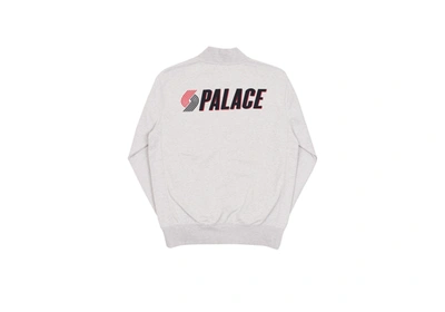 Pre-owned Palace  Blazed Zip Bomber Grey Marl