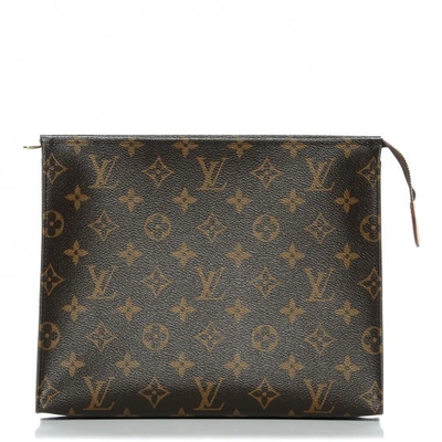 Pre-owned Louis Vuitton  Pouch Toiletry Monogram 26 Brown