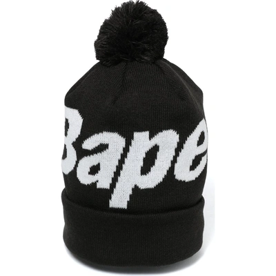 Pre-owned Bape  Knit Cap Black