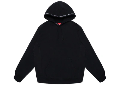 Pre-owned Supreme  Channel Hooded Sweatshirt Black