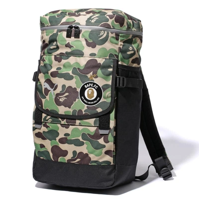 Pre-owned Bape  X Puma Abc Camo Backpack Green