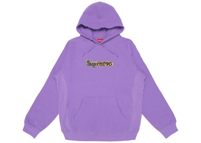 Pre-owned Supreme  Gonz Logo Hooded Sweatshirt Violet