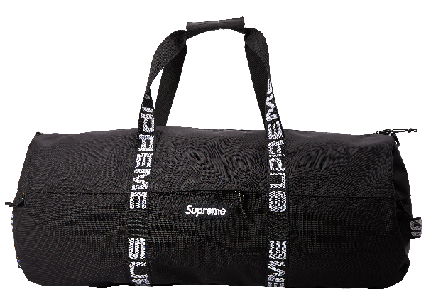 Pre-Owned Supreme Duffle Bag (ss18) Black | ModeSens