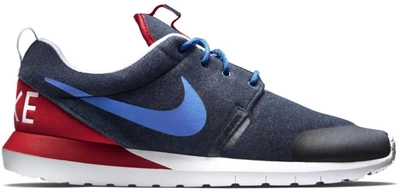 Pre-owned Nike  Roshe Run France In Navy Heather/gym Royal-university Red