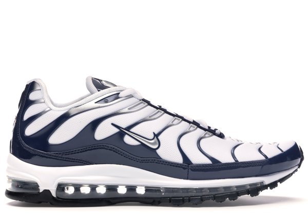 nike air max 97 plus white navy