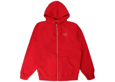 Supreme world famous top zip up hooded sweatshirt