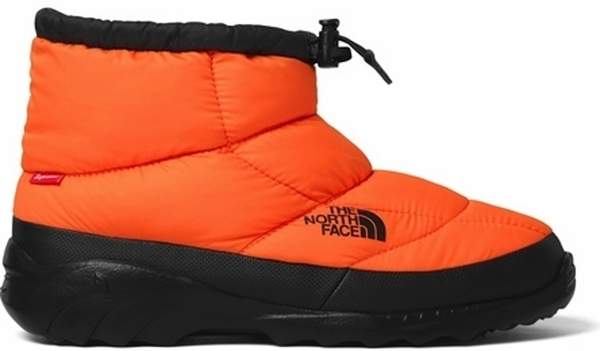 supreme the north face nuptse orange