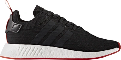 Pre-owned Adidas Originals Adidas Nmd R2 Core Black Red Two Toned In Core  Black/core Black/core Red | ModeSens