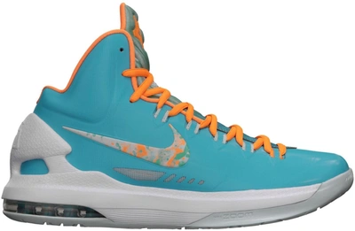 Pre-owned Nike  Kd 5 Easter In Turquoise Blue/bright Citrus-fiberglass