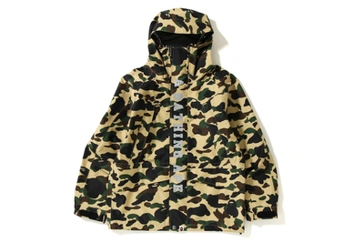Pre-owned Bape Gore-tex 1st Camo Snowboard Jacket (fw18) Yellow