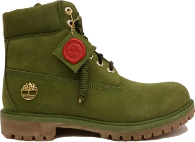 Pre-owned Timberland 6" Boot Dj Khaled Secure The Bag In Green