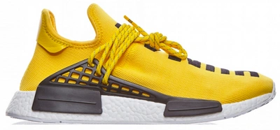 Pre-owned Adidas Originals  Nmd Hu Pharrell Human Race Yellow In Eqt Yellow/eqt Yellow/ftwr White