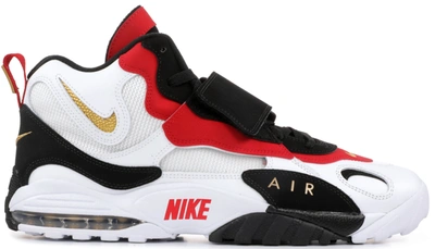Pre-owned Nike Air Max Speed Turf 49ers (2012) In White/metallic Gold-black-gym Red