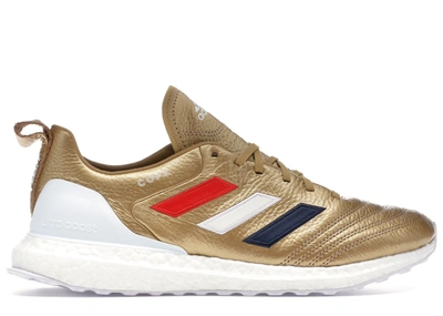 Pre-owned Adidas Originals  Copa Mundial 18 Ultra Boost Kith Golden Goal In Gold/white