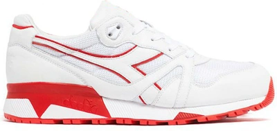 Pre-owned Diadora  N9000 La Mjc All Gone 2009 In White/red
