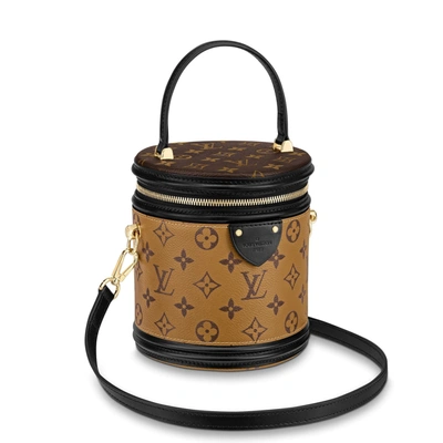 Pre-owned Louis Vuitton  Beauty Case Cannes Reverse Monogram Brown