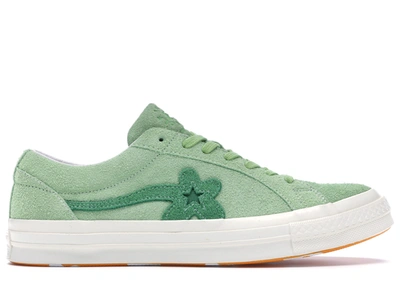 Pre-owned Converse One Star Ox Tyler The Creator Golf Le Fleur Jade Lime In  Green/white | ModeSens