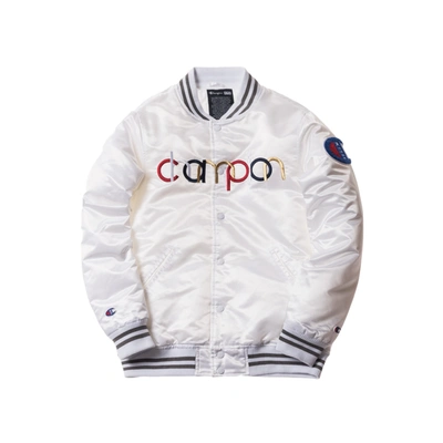 Pre-owned Kith  Champion Baseball Jacket White