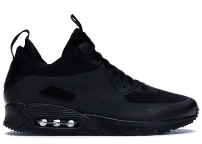 Pre-owned Nike  Air Max 90 Sneakerboot Patch Black In Black/black