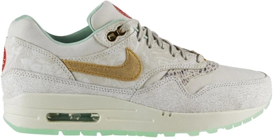 Pre-owned Nike Air Max 1 Year Of The Horse (women's) In Light Bone/metallic Gold/arctic Green