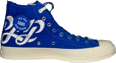 Pre-owned Converse Chuck Taylor All Star 70 Hi Kith X Coca Cola Hebrew  (friends And Family) In Lapis Blue/white | ModeSens