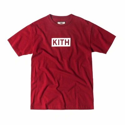 Pre-owned Kith  Classic Logo Tee Red