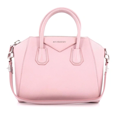 Pre-owned Givenchy  Antigona Tote Small Blush Pink In Red/white