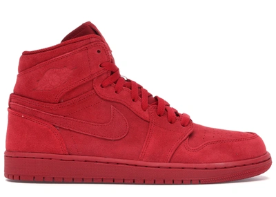 Pre-owned Jordan  1 Retro Red Suede In Gym Red/gym Red