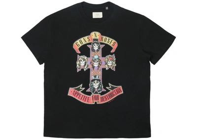 Pre-owned Fear Of God Fog Guns N' Roses Boxy T-shirt Black