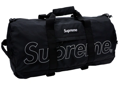 Pre-owned Supreme Duffle Bag (fw18) Black