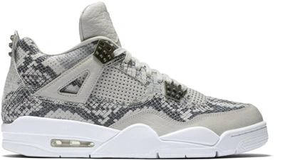 Pre-owned Jordan  4 Retro Snakeskin In Light Bone/white-pure Platinum-wolf Grey