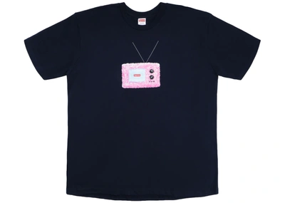 Pre-owned Supreme  Tv Tee Navy