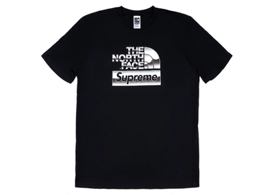 Pre-owned Supreme  The North Face Metallic Logo T-shirt Black