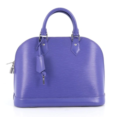 Pre-owned Louis Vuitton  Alma Epi Pm Purple
