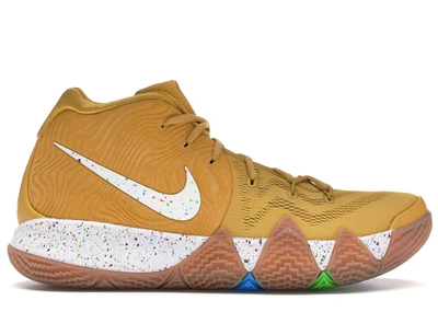 Pre-owned Nike  Kyrie 4 Cinnamon Toast Crunch In Metallic Gold Coin/white