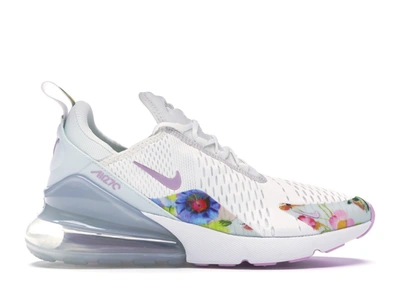 Pre-owned Nike Air Max 270 White Floral (women's) In Summit White/light Arctic Pink