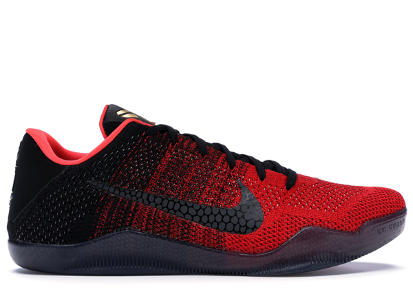 kobe 11 elite red and black