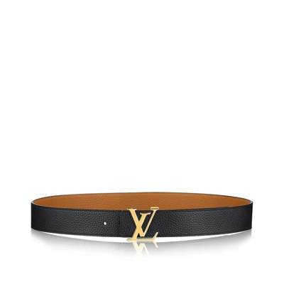 Pre-owned Louis Vuitton  Belt Initiales Reversible 40mm Black